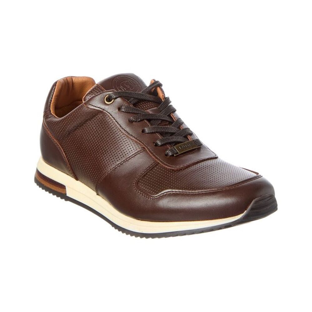 Dune London Leather Sneaker, Brown